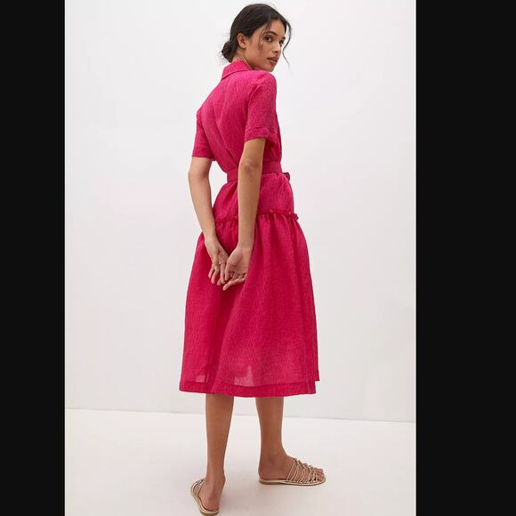 Anthropologie Exquise Blaine Eyelet Maxi Dress - Small - New - Picture 3 of 4